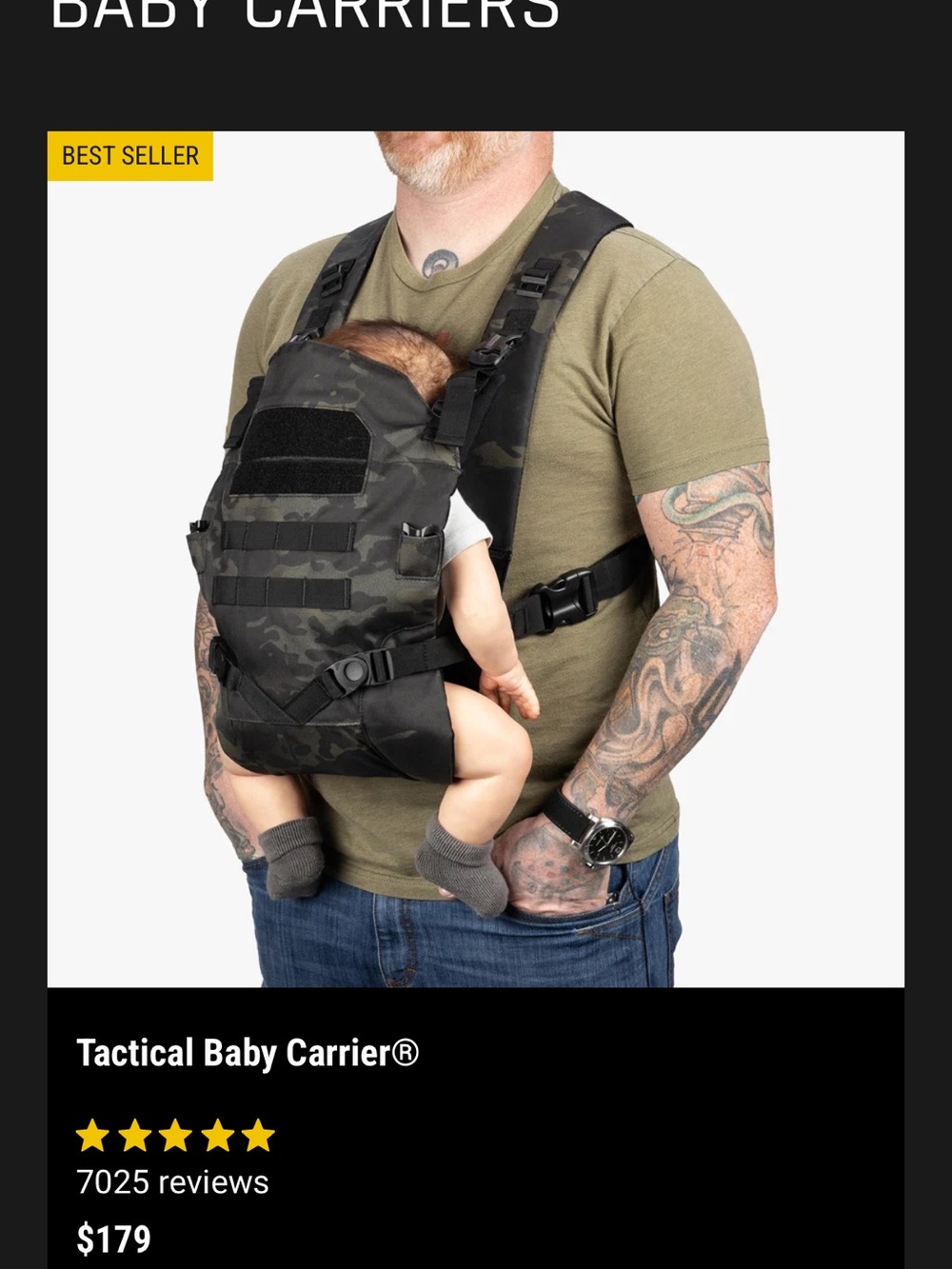 T.B.G Kids Black Camo Sling Backpack - Tactical Single-Shoulder Pack
